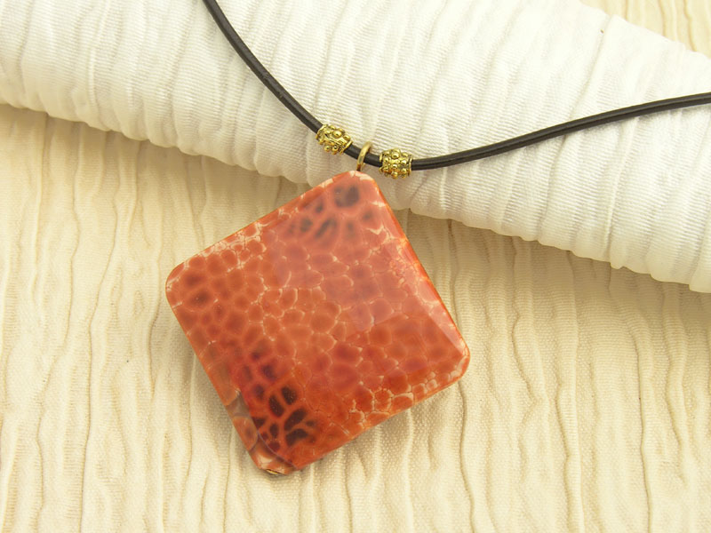 Fire Agate Pendant