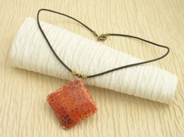 Fire Agate Pendant