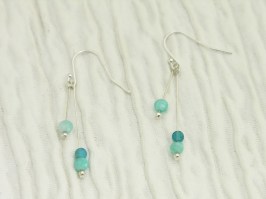 Tranquil Double Drop Coin Earrings