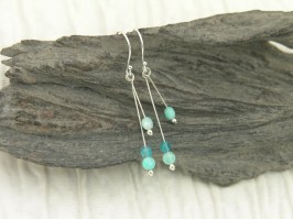 Tranquil Double Drop Coin Earrings
